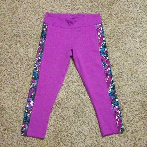 Mashed Up Panel Capri Leggings M